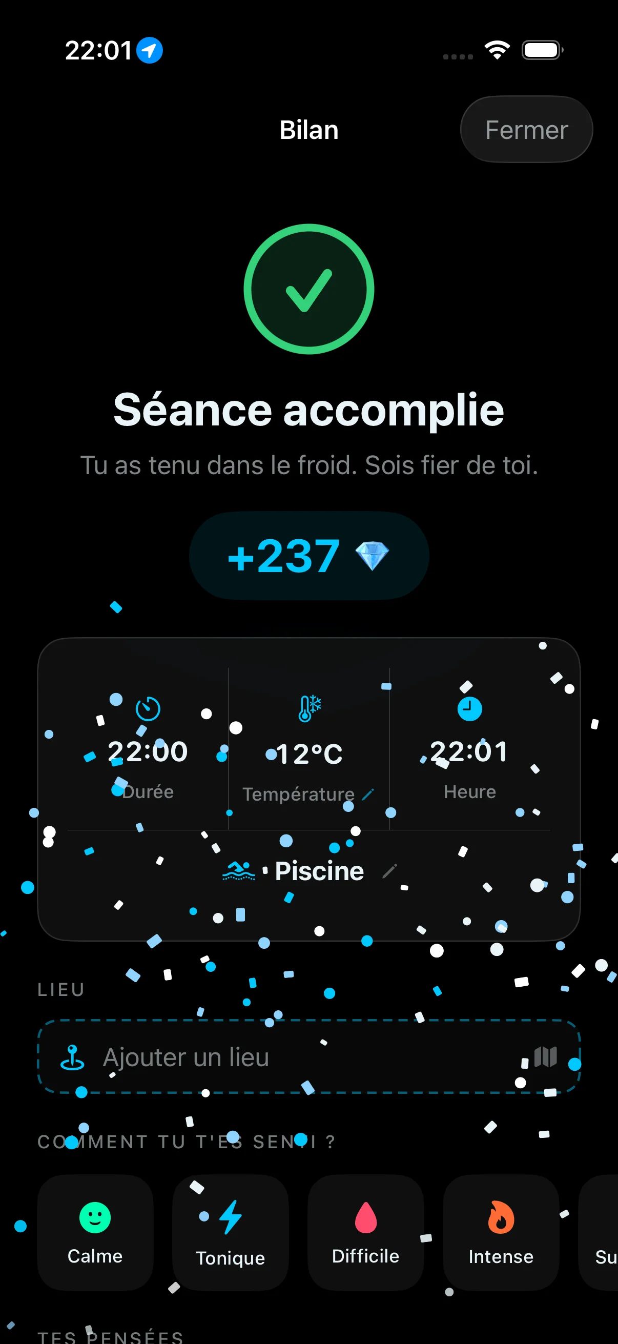 Bilan de séance IceMind