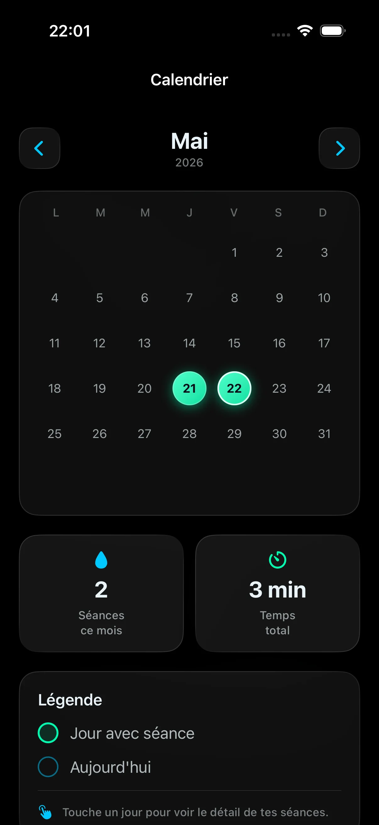 Calendrier des séances IceMind